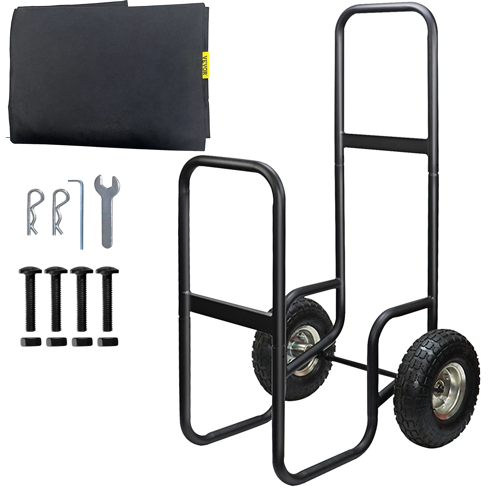 Steel Garden Cart,500 lbs,Removable Sides