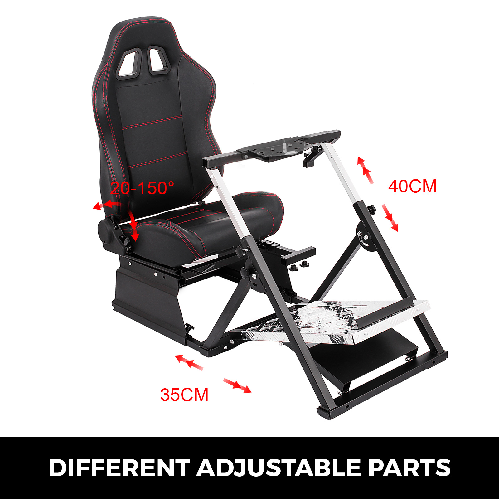 GY Black Adjustable Folding Racing Simulador Bucket Seat For Logitech G27 -  Buy GY Black Adjustable Folding Racing Simulador Bucket Seat For Logitech  G27 Product on