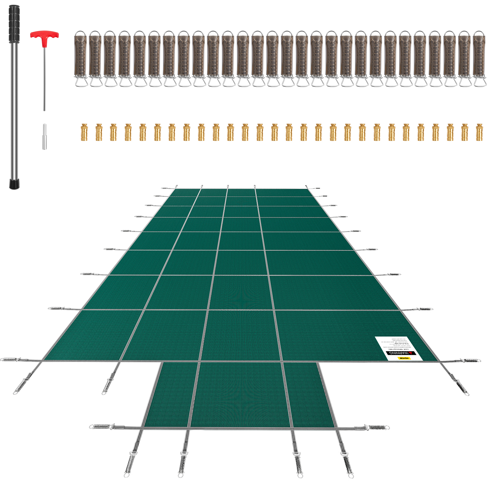 VEVOR Pool Abdeckplane Rechteckig Winterabdeckplane 5,5 x 10,4 m Poolüberdachung - Bild 12 von 12