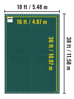 Solar SCB1636D 16 x 36 ft. Rectangular Cover