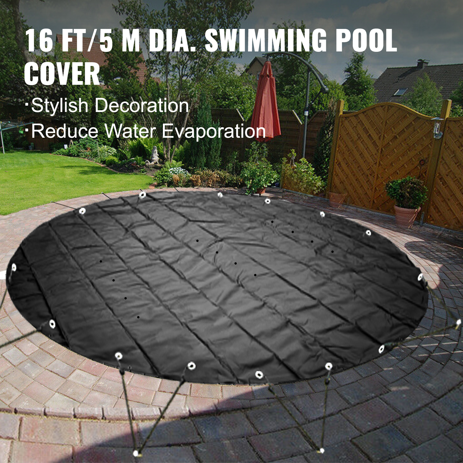 VEVOR Pool Cover Reel, Aluminum Solar Cover Reel 20 ft, Above Ground Swimming  Pool Cover Reel Set , Fits for 3-20 ft Width Swimming Pools