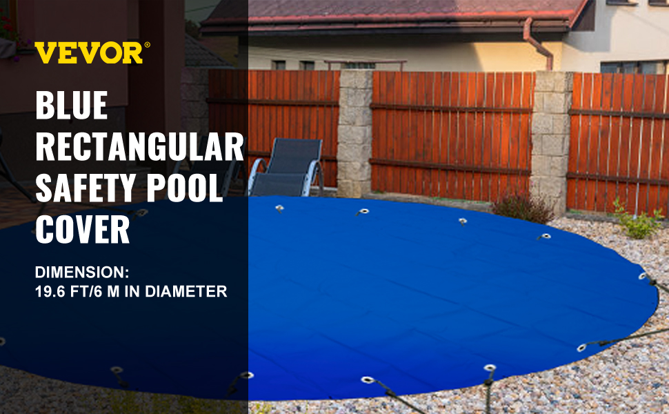 VEVOR Vevor Pool Safety Cover Inground Pool Cover 19.6 Ft Dia. Pvc