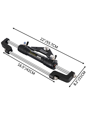 VEVOR Hydraulic Boat Steering Kit, 300HP Hydraulic Steering Kit Helm Pump,Hydraulic Outboard Steering Kit with 10 Feet Hydraulic Steering Hose for Boat Steering System 