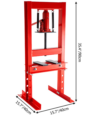 VEVOR Hydraulic Shop Press 6 Ton H-Frame Hydraulic Press 13227lbs with Heavy Duty Steel Plates