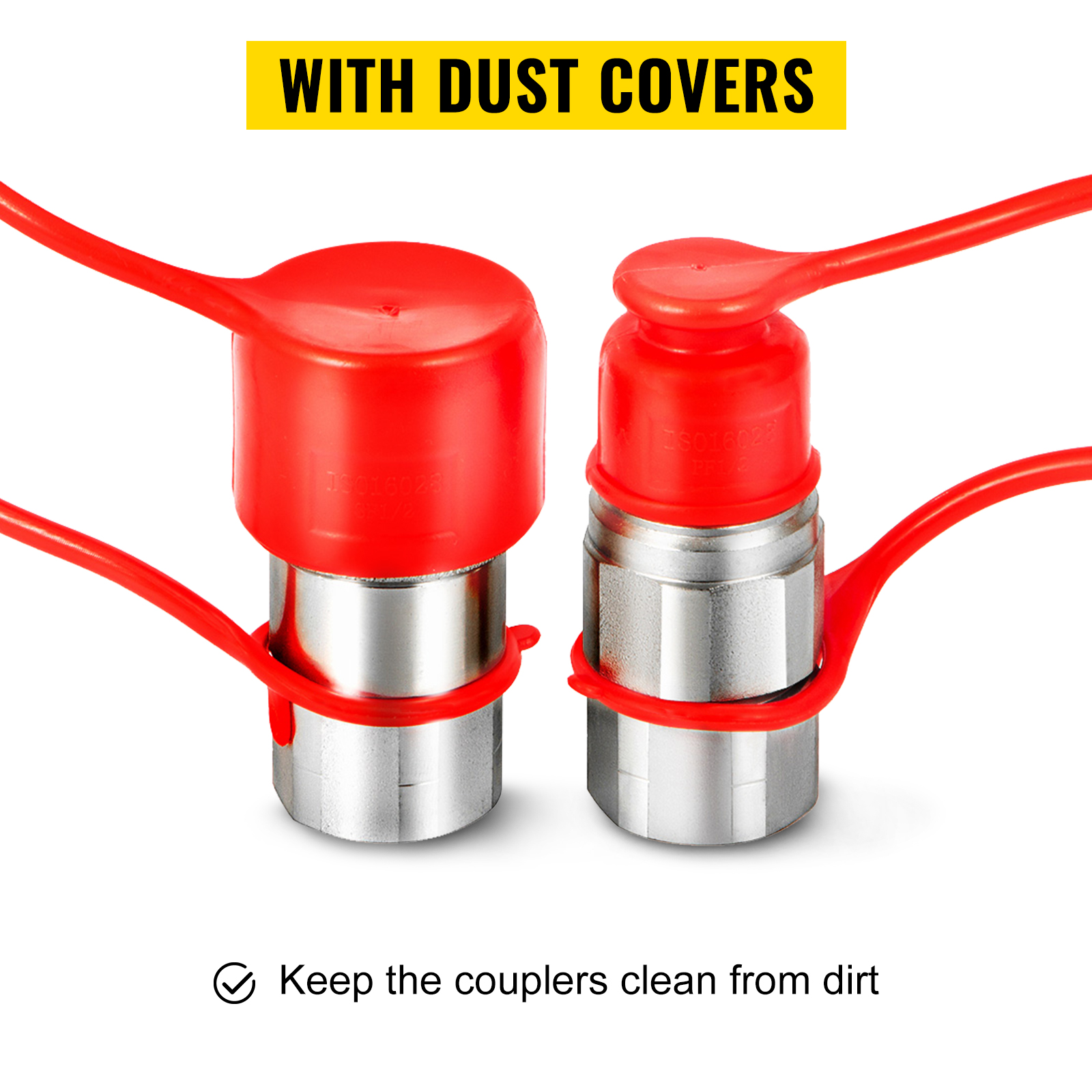 Raccord Hydraulique Rapide Tracteur SJ11129 - M22x1.5, Acier, Compatible Nombreux Modèles John Deere Etc.