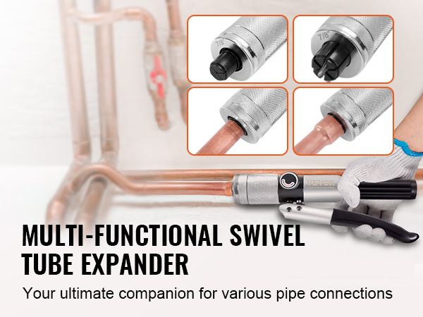 Super Stars Hydraulic Copper Tube Expander Kit – Complete HVAC Swaging Tool Set With Cutter & Deburrer