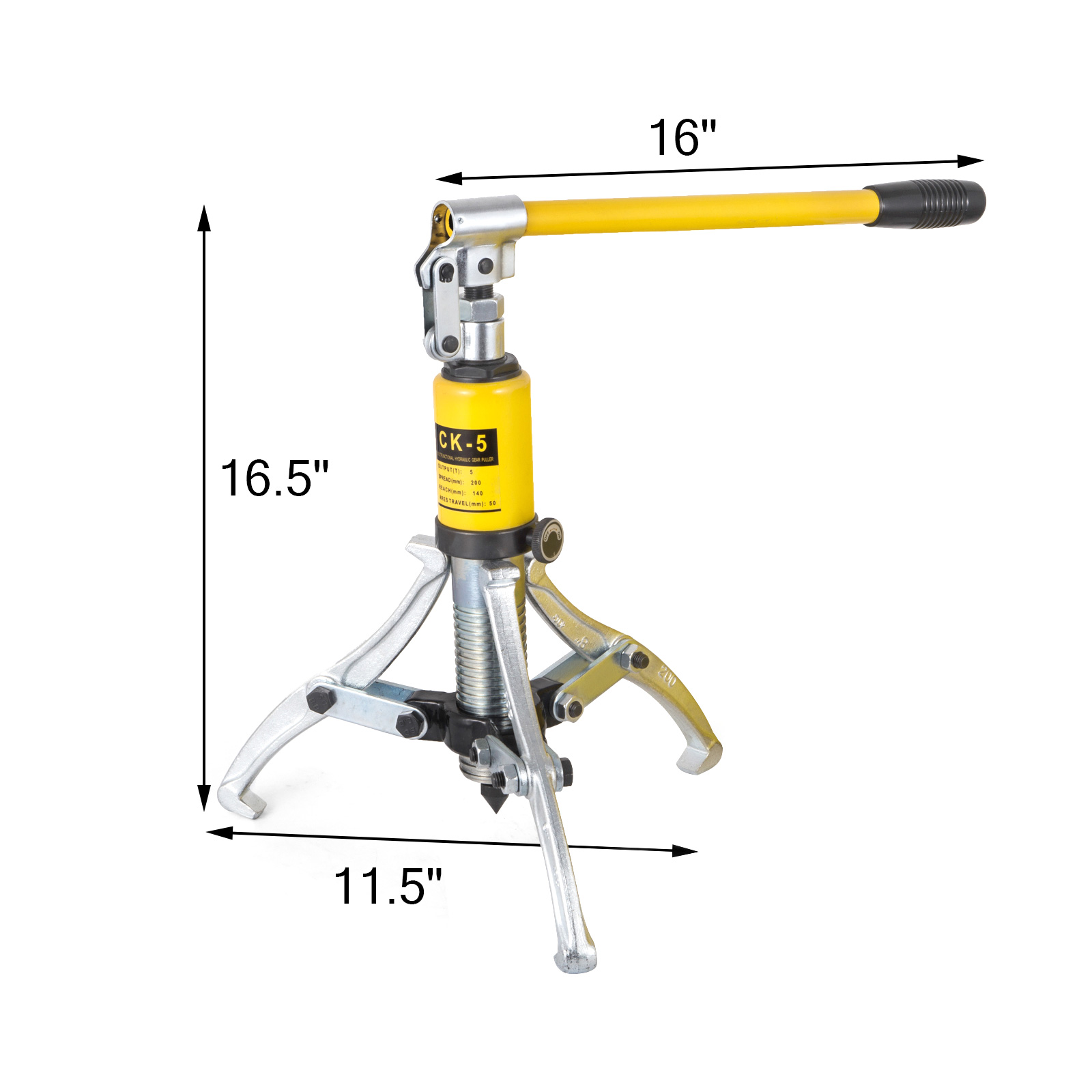 Hydraulic Gear Puller,5 Tons,2 or 3 Jaws