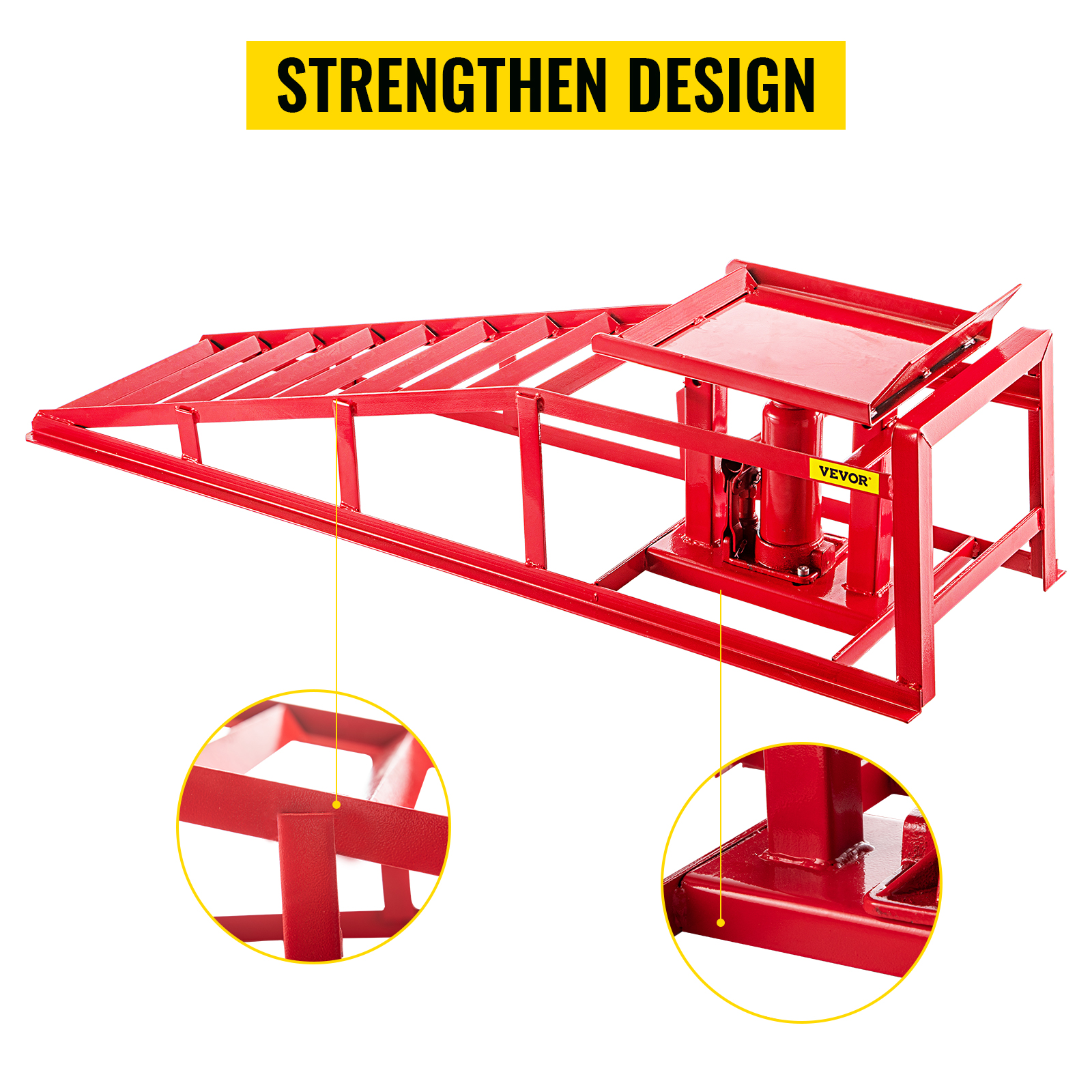 Vevor Lbs Hydraulic Car Ramps Auto Truck Service Ramp Hydraulic