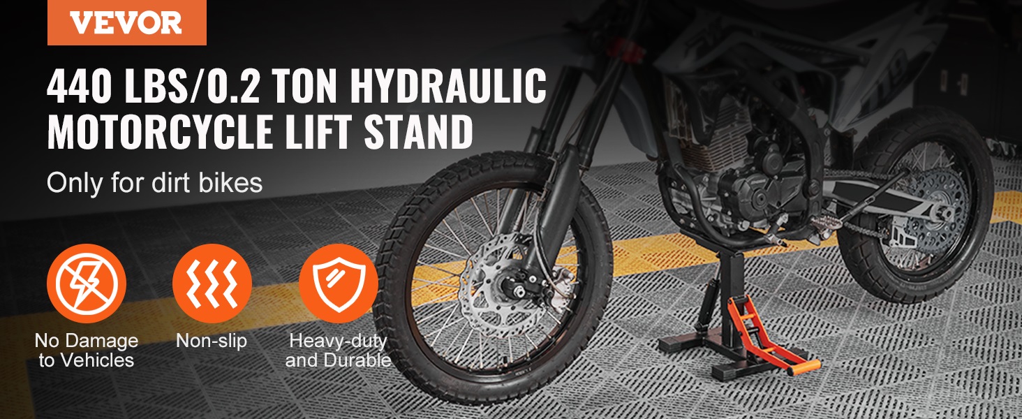 thumbnail image 2 of Infinity Hydraulic Motorcycle Lift Jack - 440lbs Capacity, Adjustable 11"-18" Stand Hoist 2 of 3