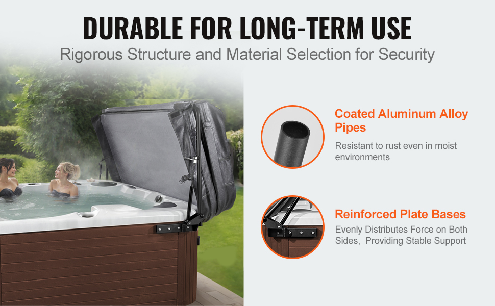 Aazon.co: Hydraulic Hot Tub Cover Lift, U-Shaped Botto Insert Spa - View #5