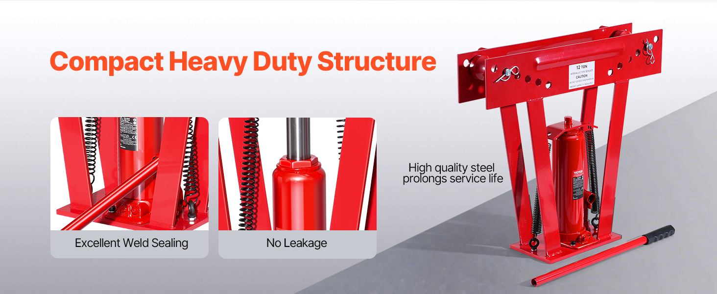 4-IN-1 180 Degree Pipe Bending Tool Heavy Duty Tube Bender Aluminum