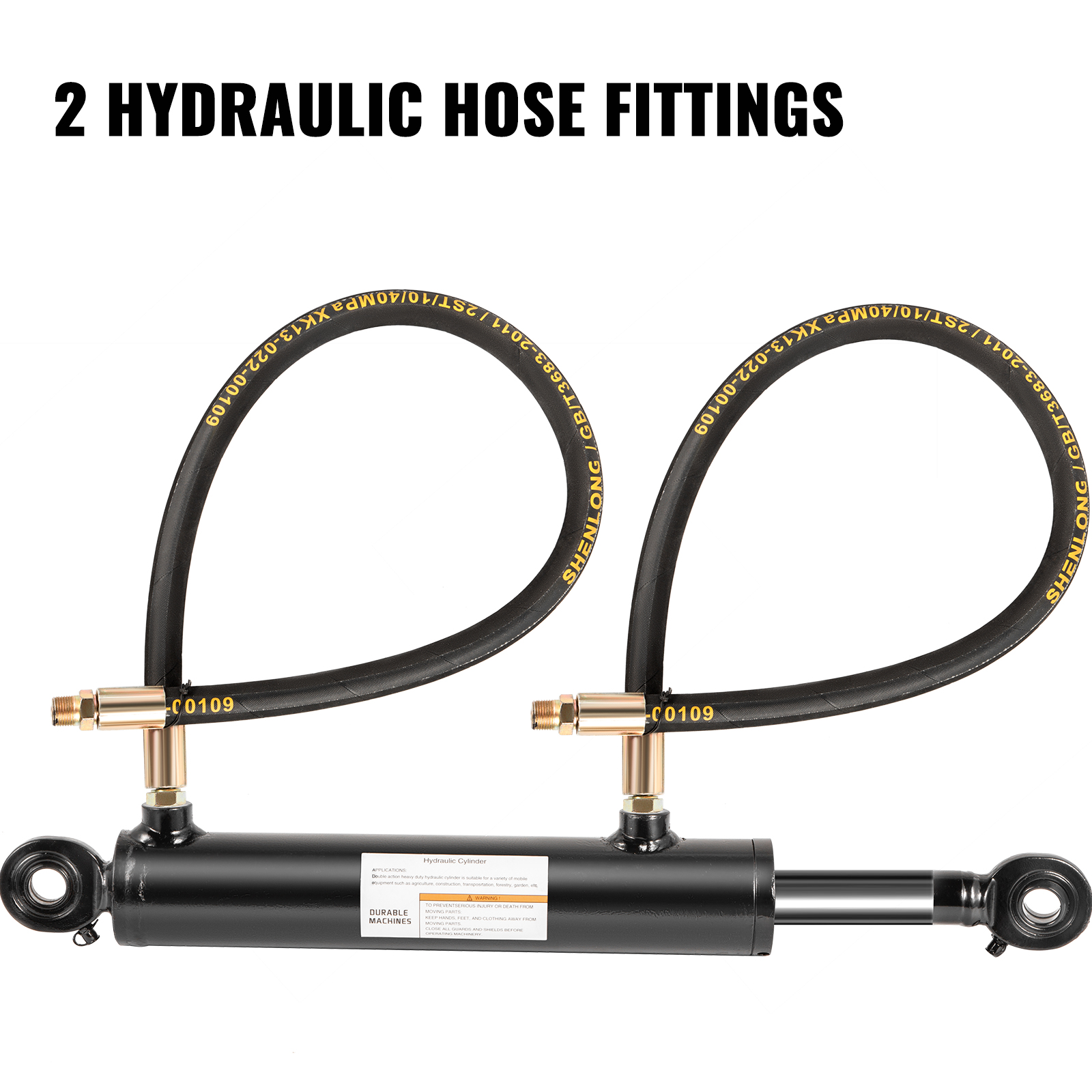 VEVOR VEVOR Double Acting Hydraulic Top Link Cylinder 2" Bore 10