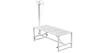 VEVOR Livestock Stand 51x23 inches, Trimming Stand with Straight Head Piece, Goat Trimming Stand Metal Frame Sheep Shearing Stand Livestock Trimming Stands