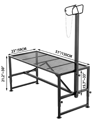 VEVOR Stojan na hospodářská zvířata 51 x 23 palců, stojan na trimování s rovnou hlavou, stojan na trimování koz Kovový rám Stojan na stříhání ovcí Stojany na trimování hospodářských zvířat