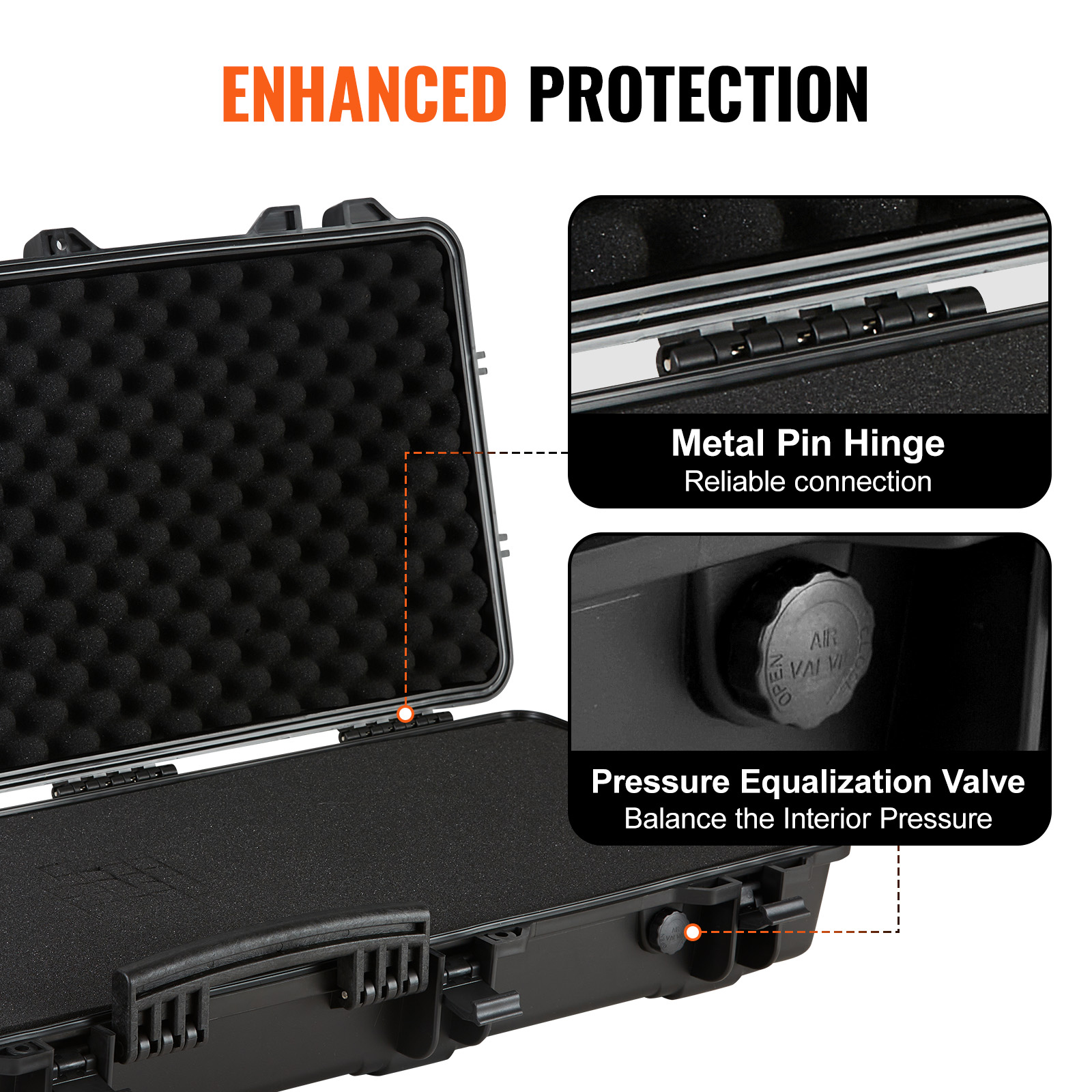 Rifle Case Rifle Hard Case 42" 50" with 3 Layers Fully-protective Foams - Picture 7 of 26