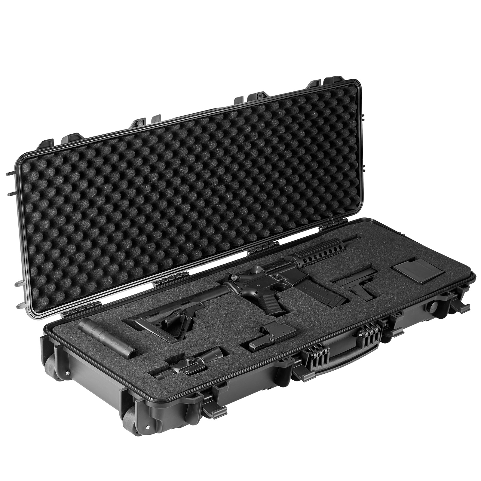 Rifle Case Rifle Hard Case 42" 50" with 3 Layers Fully-protective Foams - Picture 10 of 26