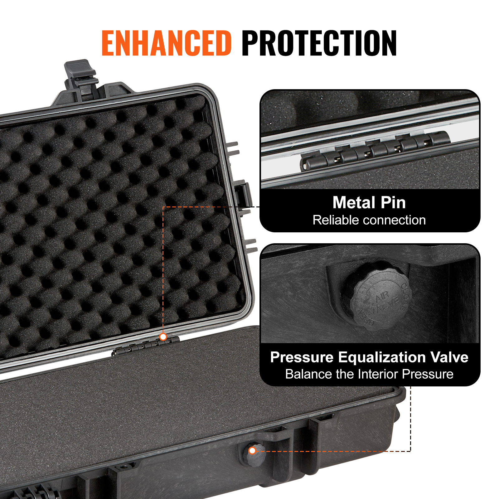 Rifle Case Rifle Hard Case 42" 50" with 3 Layers Fully-protective Foams - Picture 19 of 26