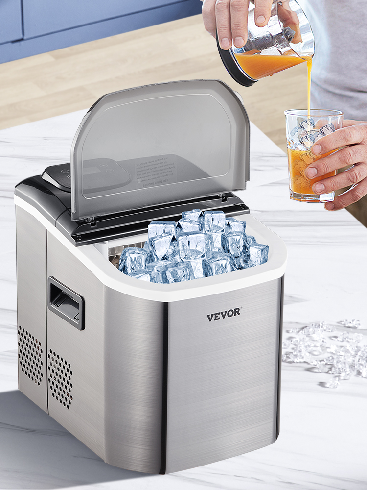 Details about   Vevor 40Ibs/18kg Countertop Ice Maker Portable Electric Clear Ice Cubes Machine 