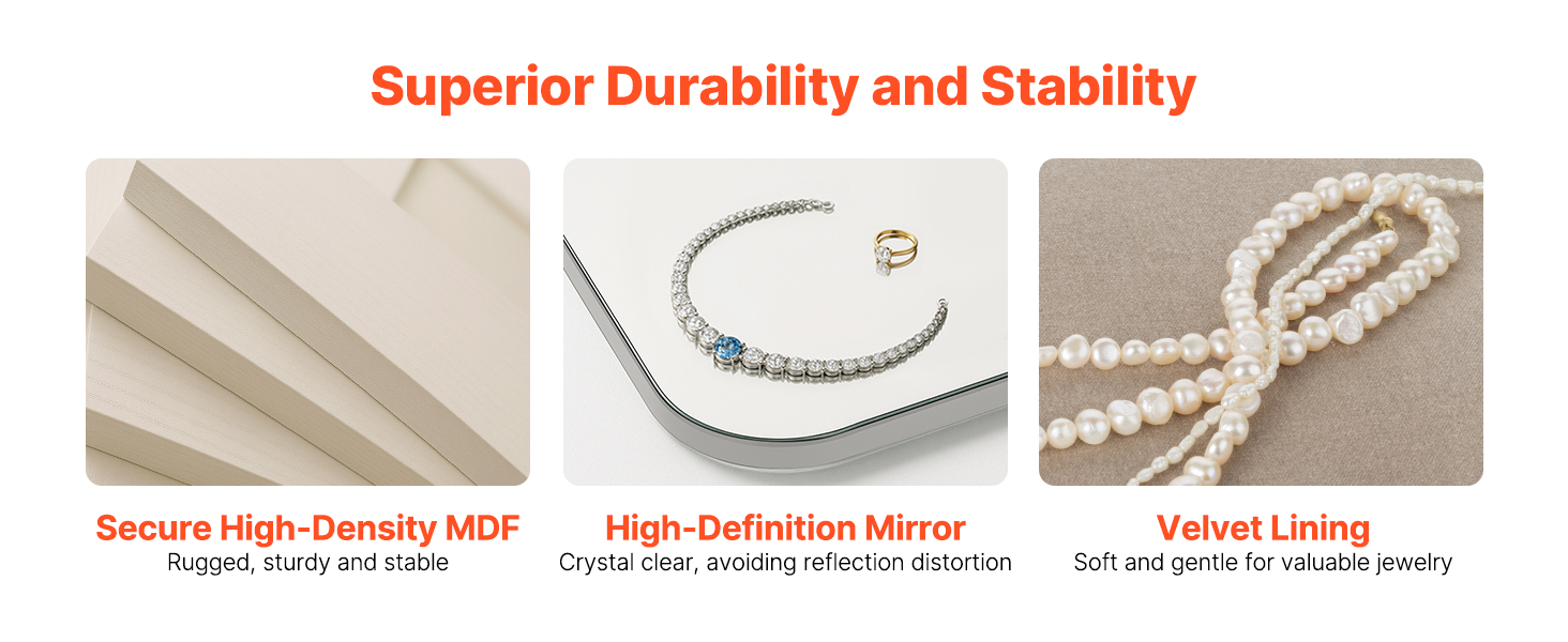 necklace and earring holders inside cabinet