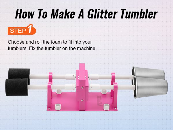 VEVOR 4 Cup Turner Multi Tumbler Spinner Four-Arm Crafts for Glitter Epoxy  DIY