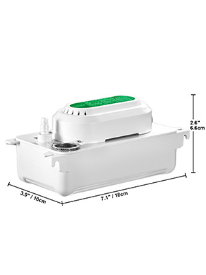 Condensate Pump,0.6L,2m Lift,100L/H Flow Rate