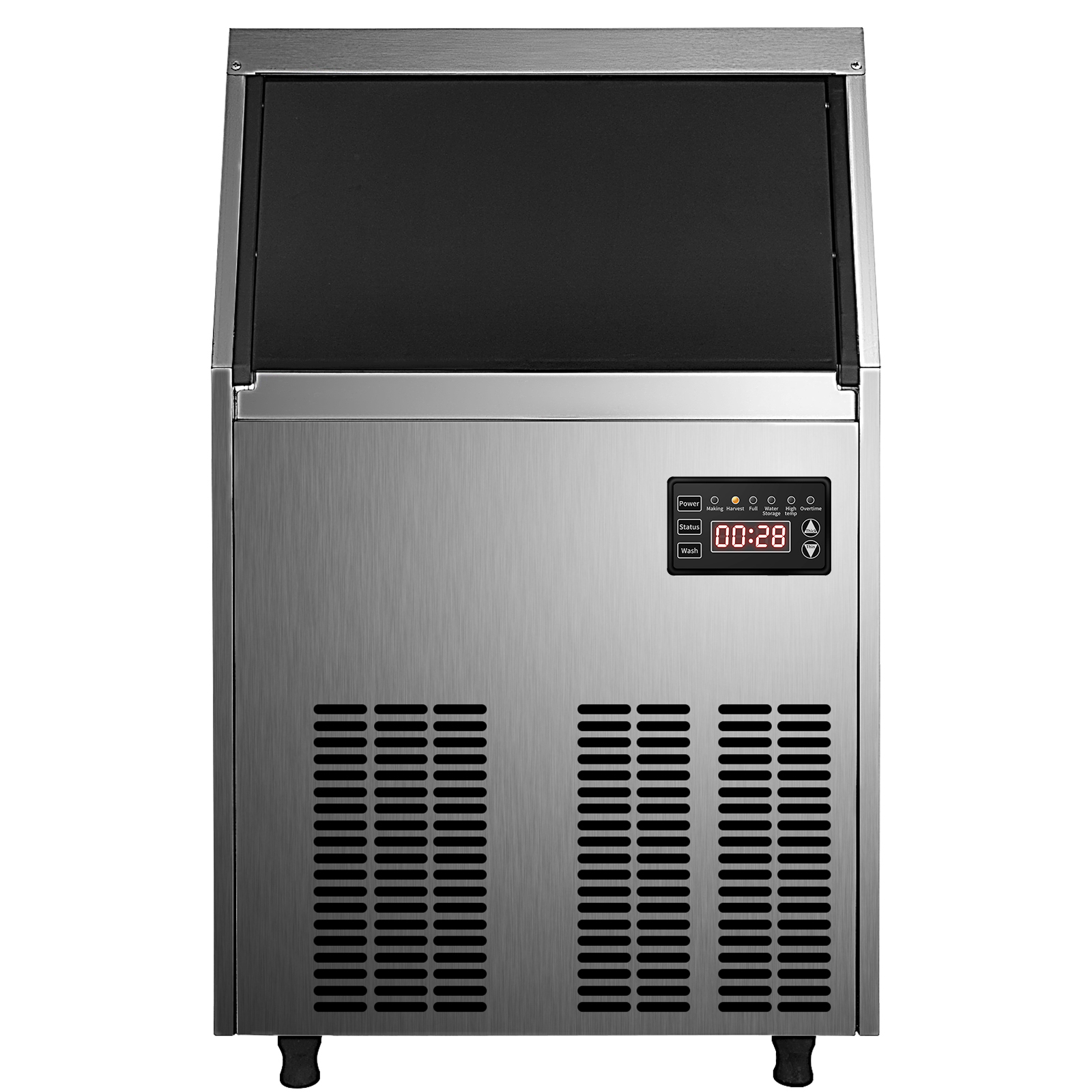 VEVOR 80-150LBS/24H Commercial Ice Maker Built-in Ice Cube Machine 33LBS Storage