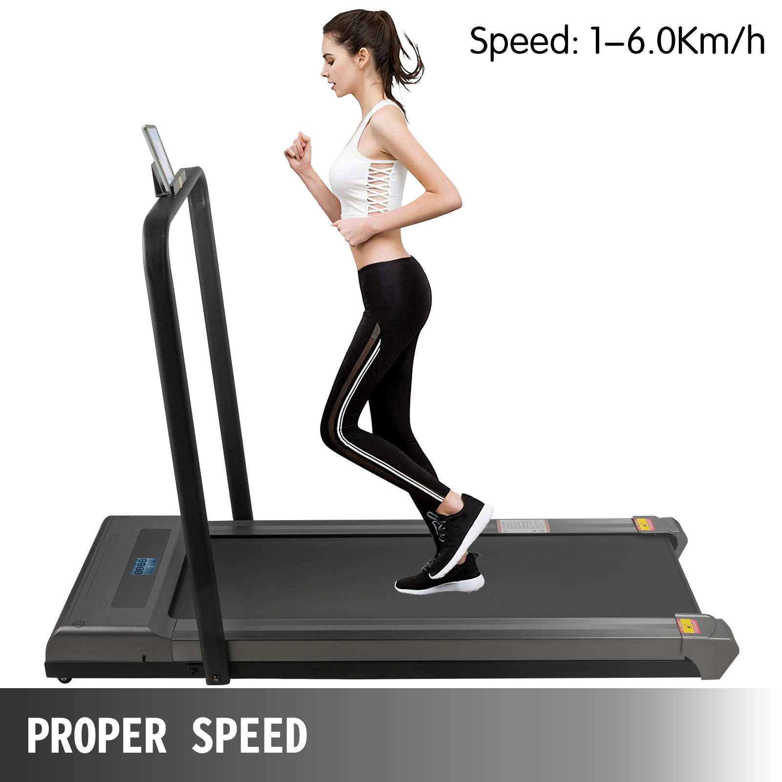 Details about   Electric Walking Pad Treadmill Fitness LED Display Home Office Fitness Machine 