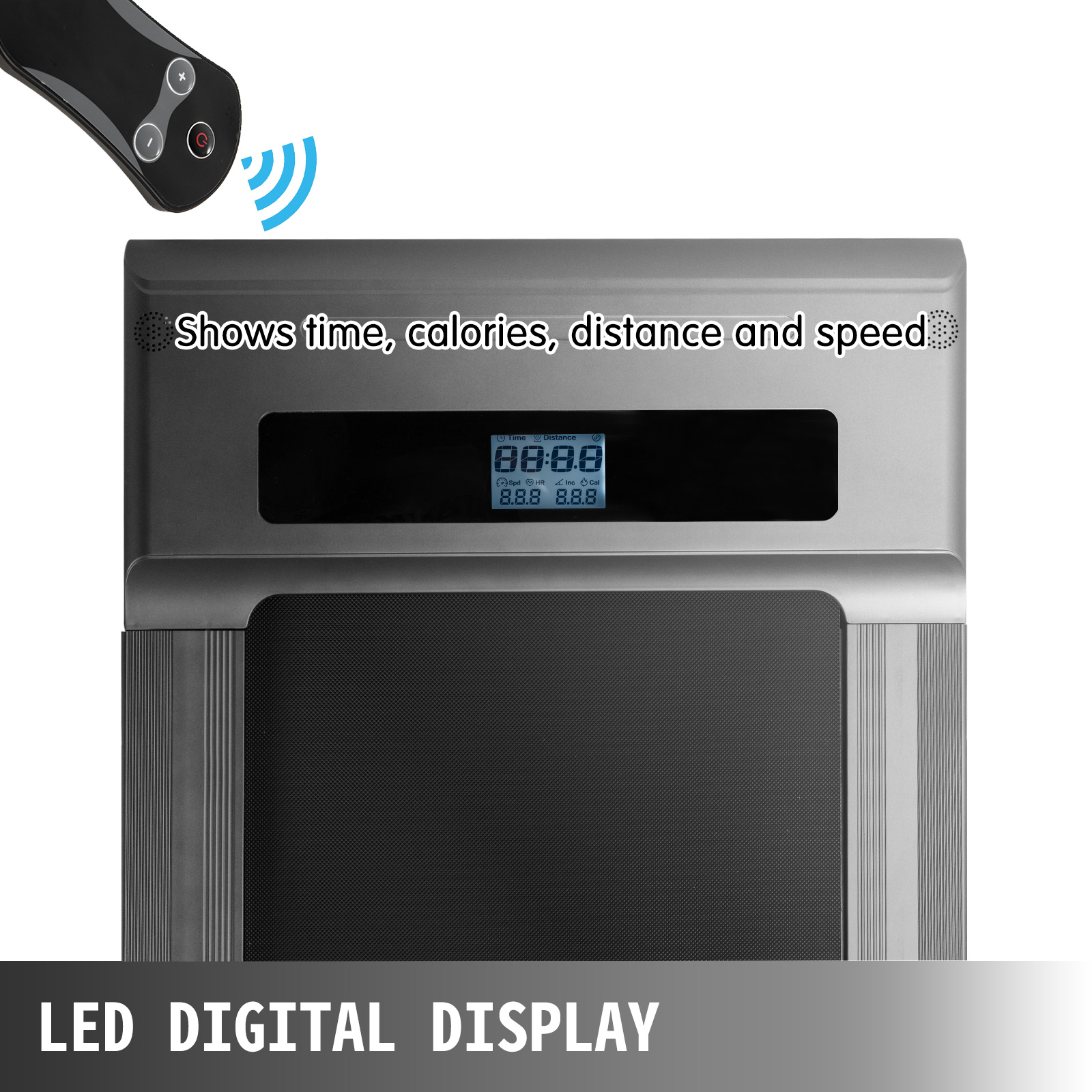 Бігова доріжка під столом, цифровий світлодіодний дисплей, складний фітнес-тренажер 500 Вт