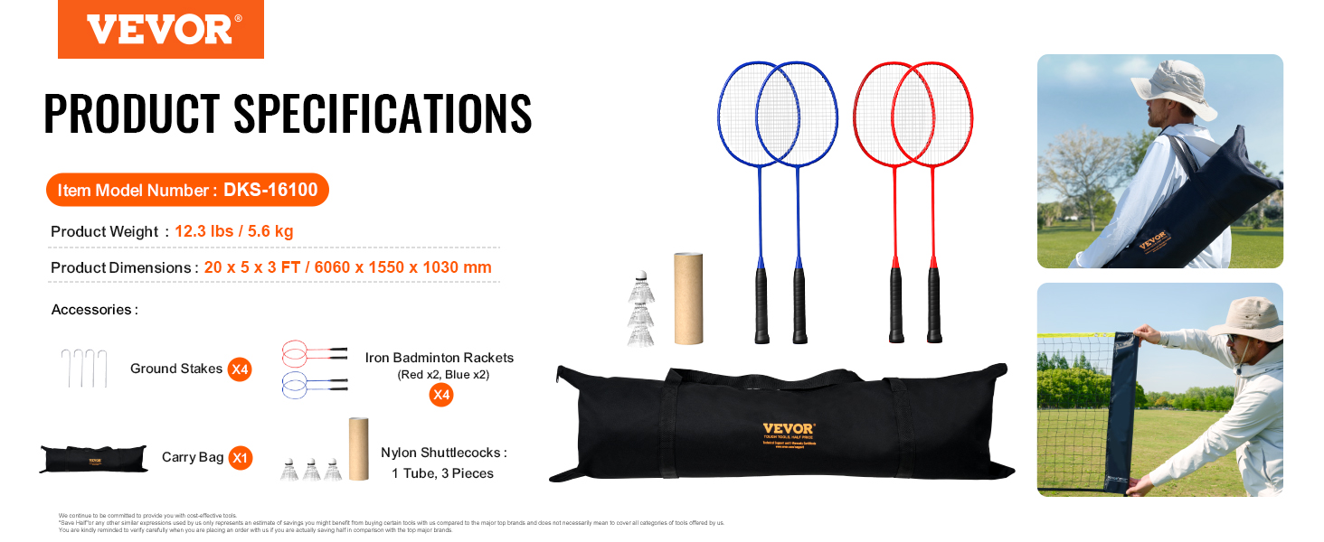 Badminton Net,Portable,Carrying Bag