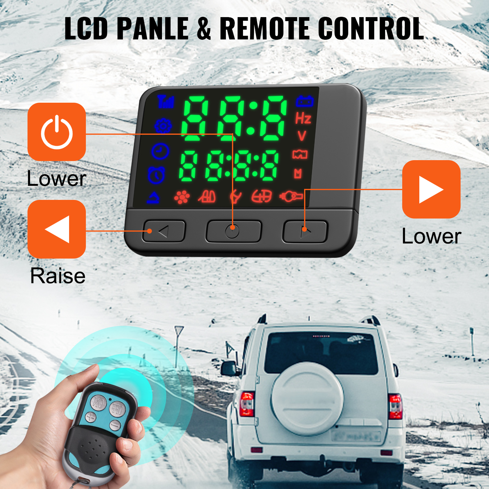 VEVOR Luft Dieselheizung Standheizung 12 V 2 kW, Luftheizung Air Diesel  Diesel Standheizung Lufterhitzer, 0,12–0,26 L/Std. Dieselheizung mit  LCD-Display & Fernbedienung & Bluetooth-APP