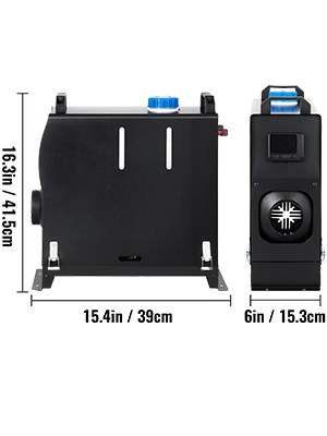 VEVOR Calentador de Aire Diesel 8 kW Calefacción Estacionaria 12 V Diesel  Portátil Calentador de Estacionamiento