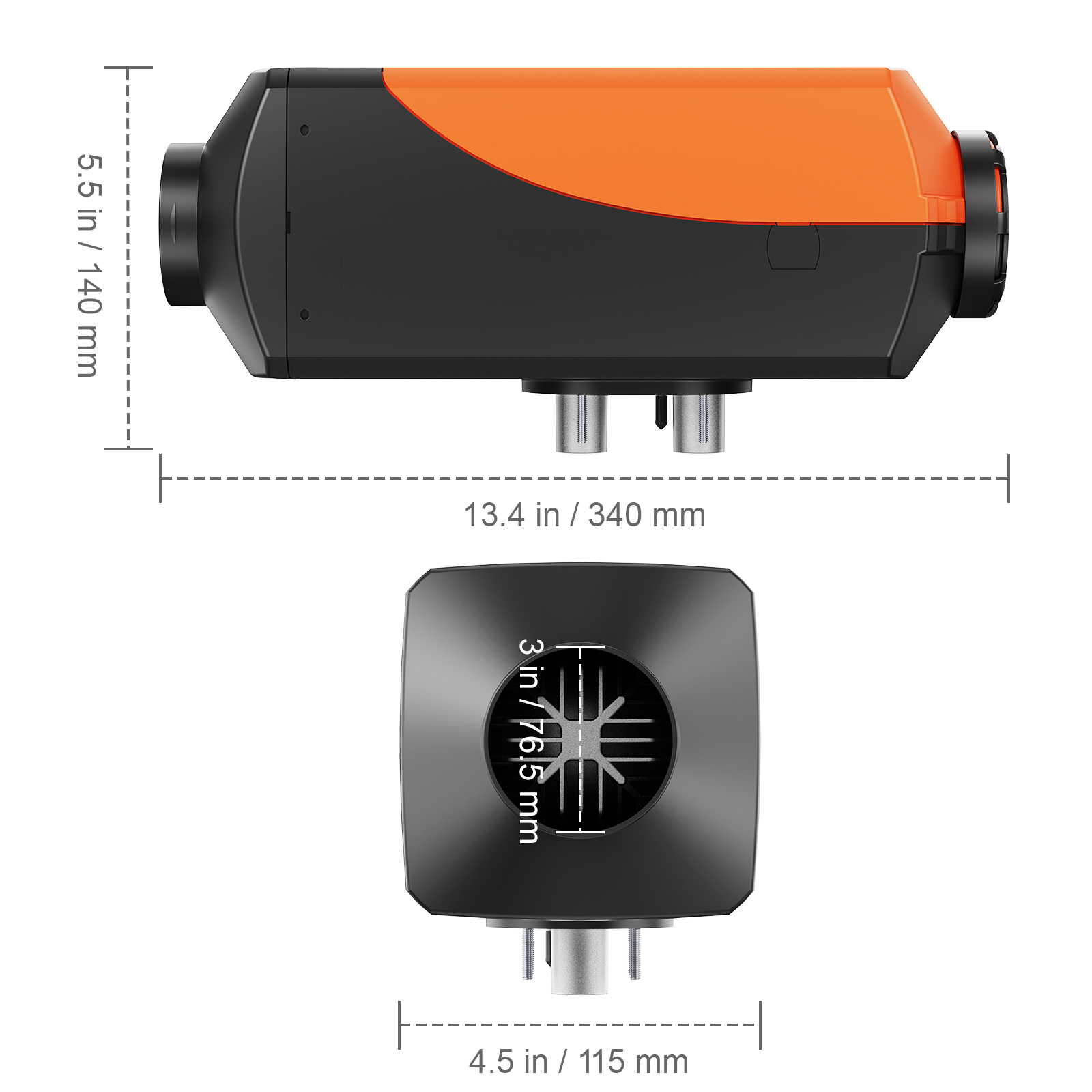 Riscaldatore Diesel 8kW 12V Con Telecomando - Per Camper, Auto, Barche, Autonomia Fino A 100h