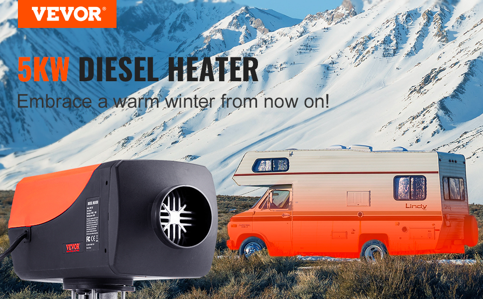 VEVOR Riscaldatore d'Aria Diesel all-in-One per Auto Camper Camion RV 12V  5KW Temperatura Regolabile 8℃-36℃ Controllo Bluetooth, Riscaldatore da  Parcheggio per Auto Consumo di Carburante 0,16-0,52L/h : : Auto e  Moto