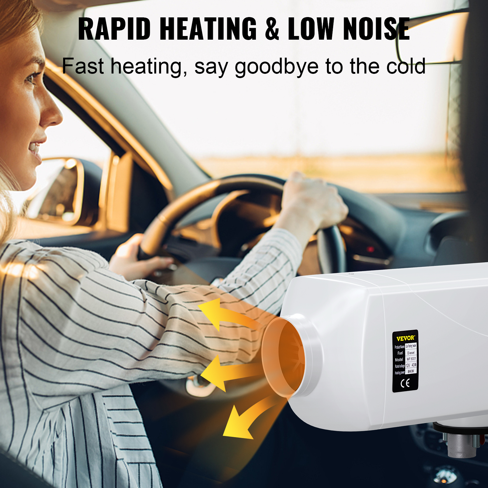 Diesel Air Heater Parking Heater, 8KW Truck Heater, w/ LCD, Remote Control