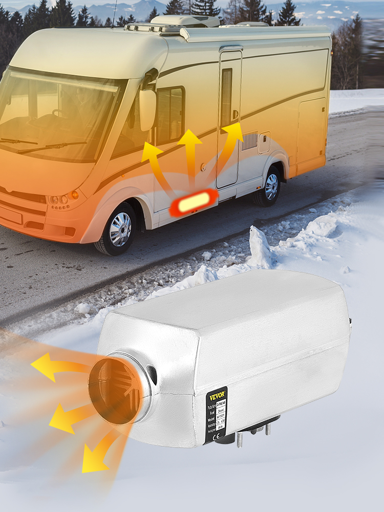 VEVOR 5KW Diesel Air Heater Aluminum Alloy Diesel Parking Heater Remote