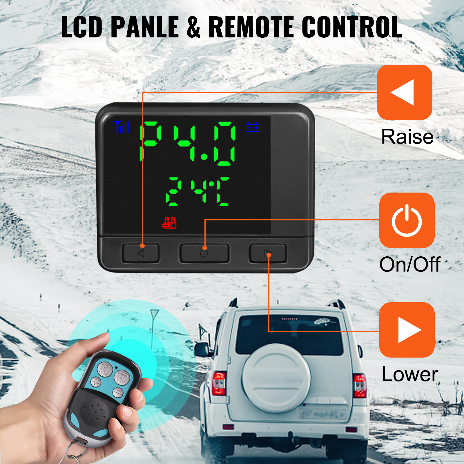 8KW Air Heater Diesel Riscaldamento Parcheggio All In One LCD Telecomando