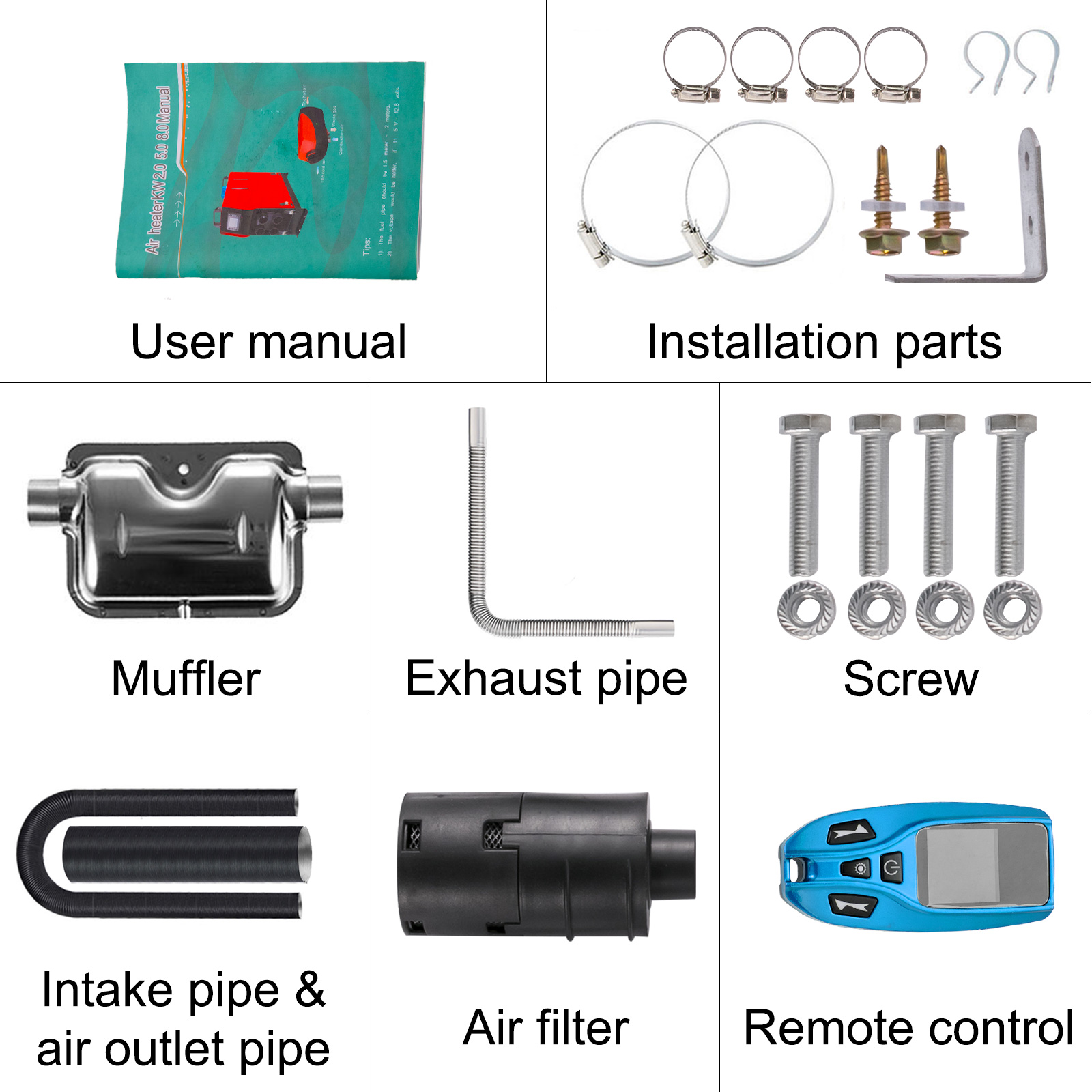 Bougie de préchauffage universelle en céramique, chauffage rapide, pièce de  chauffage de stationnement diesel, remplacement robuste