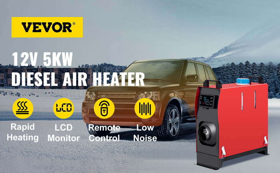 VEVOR 5kW 12&24V diesel heater parking heater air heater air heater