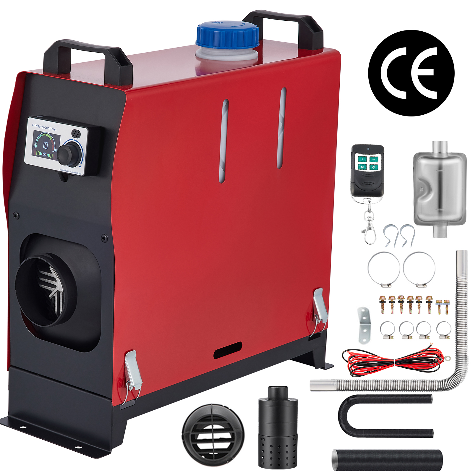 calefactor de aire diésel, pantalla LCD, 8 kW