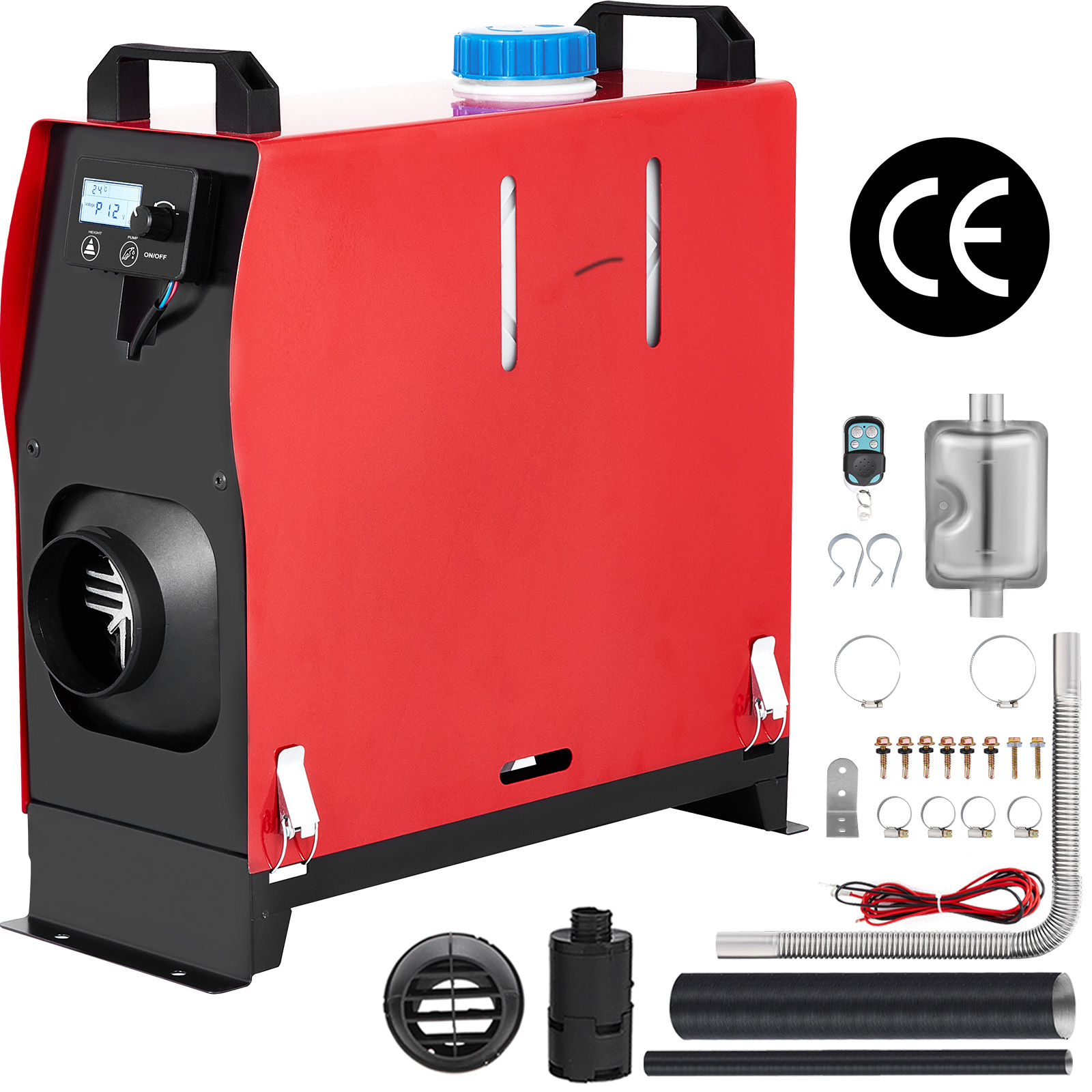 calefactor de aire diésel, pantalla LCD, 8 kW