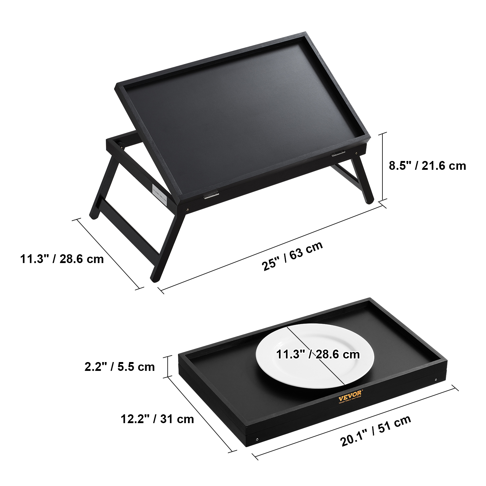 Plateau Coulissant VEVOR Pour Appareils De Cuisine - 35,6x24,1 Cm, Support 18 Kg, Roulettes Caoutchouc, Poignée Creuse