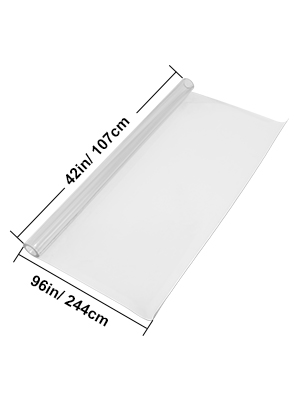  Zlovne Mantel de plástico transparente de 0.047 in, borde  biselado de 60°, protector de mantel rectangular, con protector de mesa de  esquina, PVC lavable, impermeable, almohadilla de mesa de : Hogar