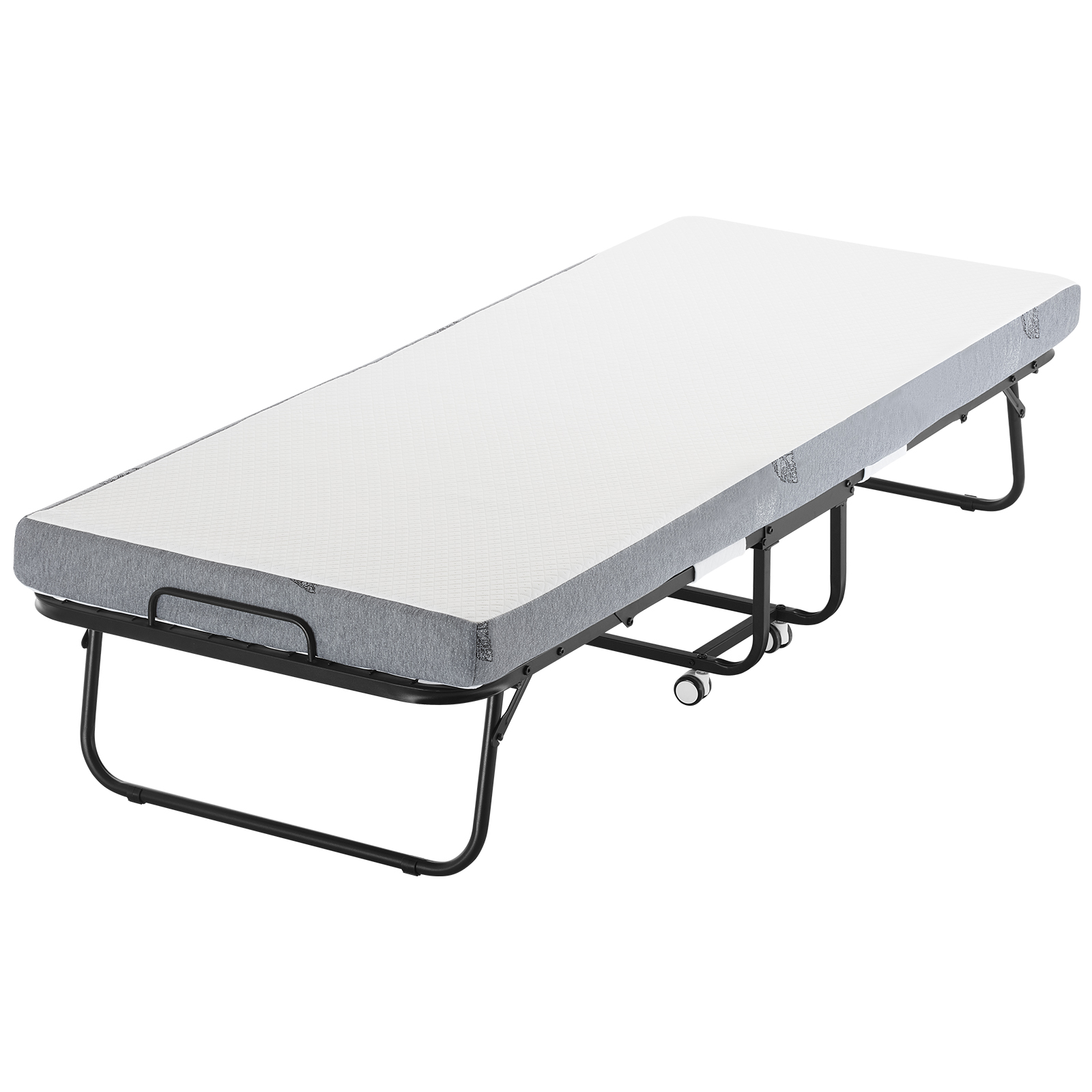 Rollaway Bed Folding Bed with 4/5 inches Foam Mattress for Adults and Guest - Picture 36 of 60