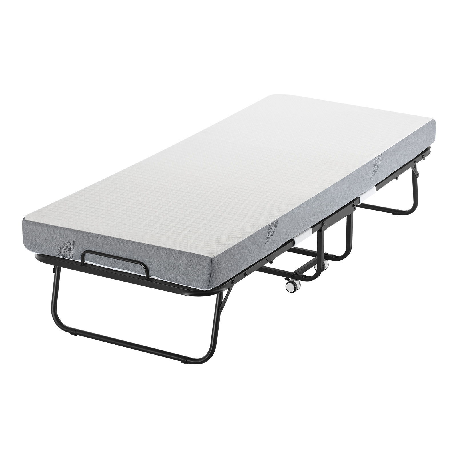 Rollaway Bed Folding Bed with 4/5 inches Foam Mattress for Adults and Guest - Picture 48 of 60