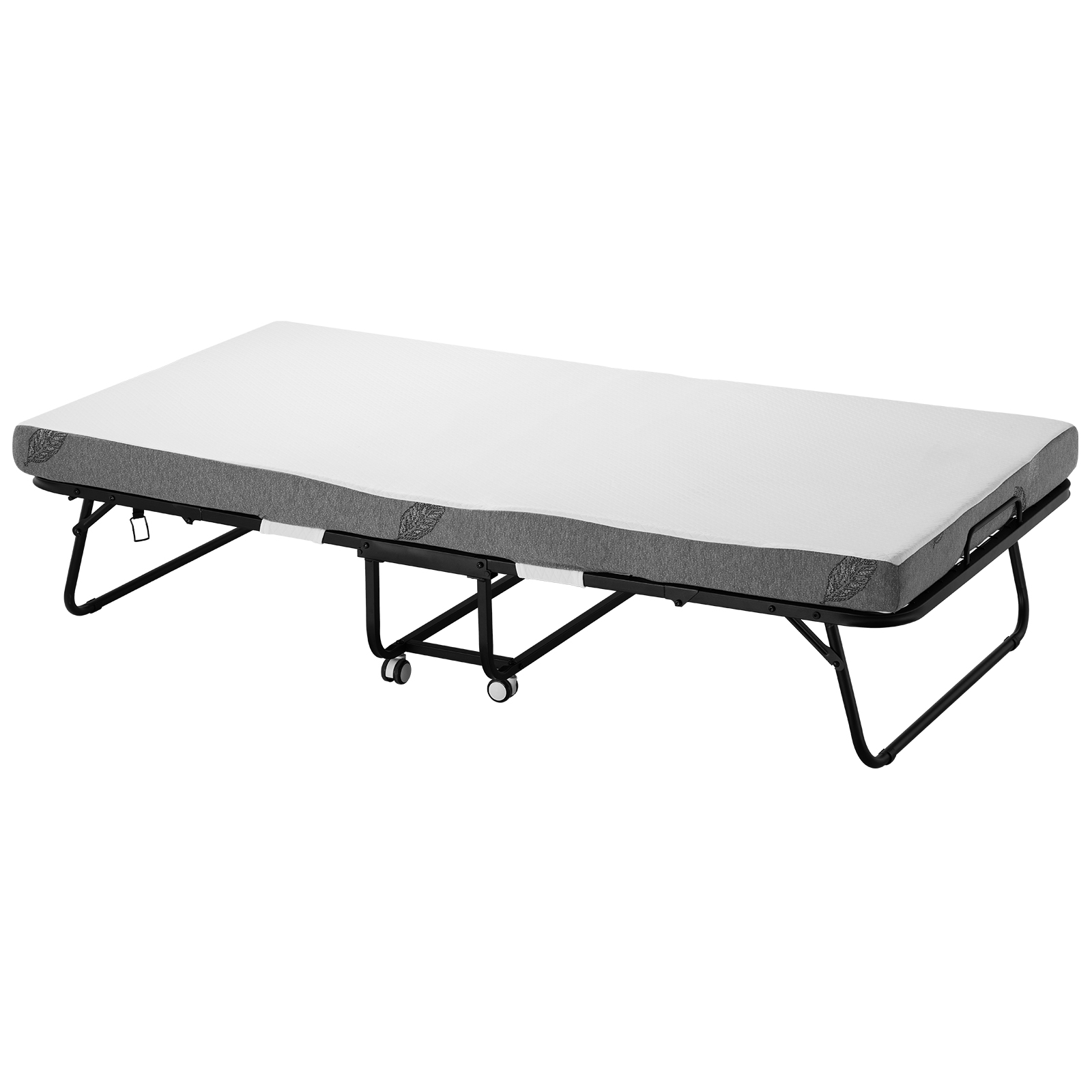 Rollaway Bed Folding Bed with 4/5 inches Foam Mattress for Adults and Guest - Picture 22 of 60