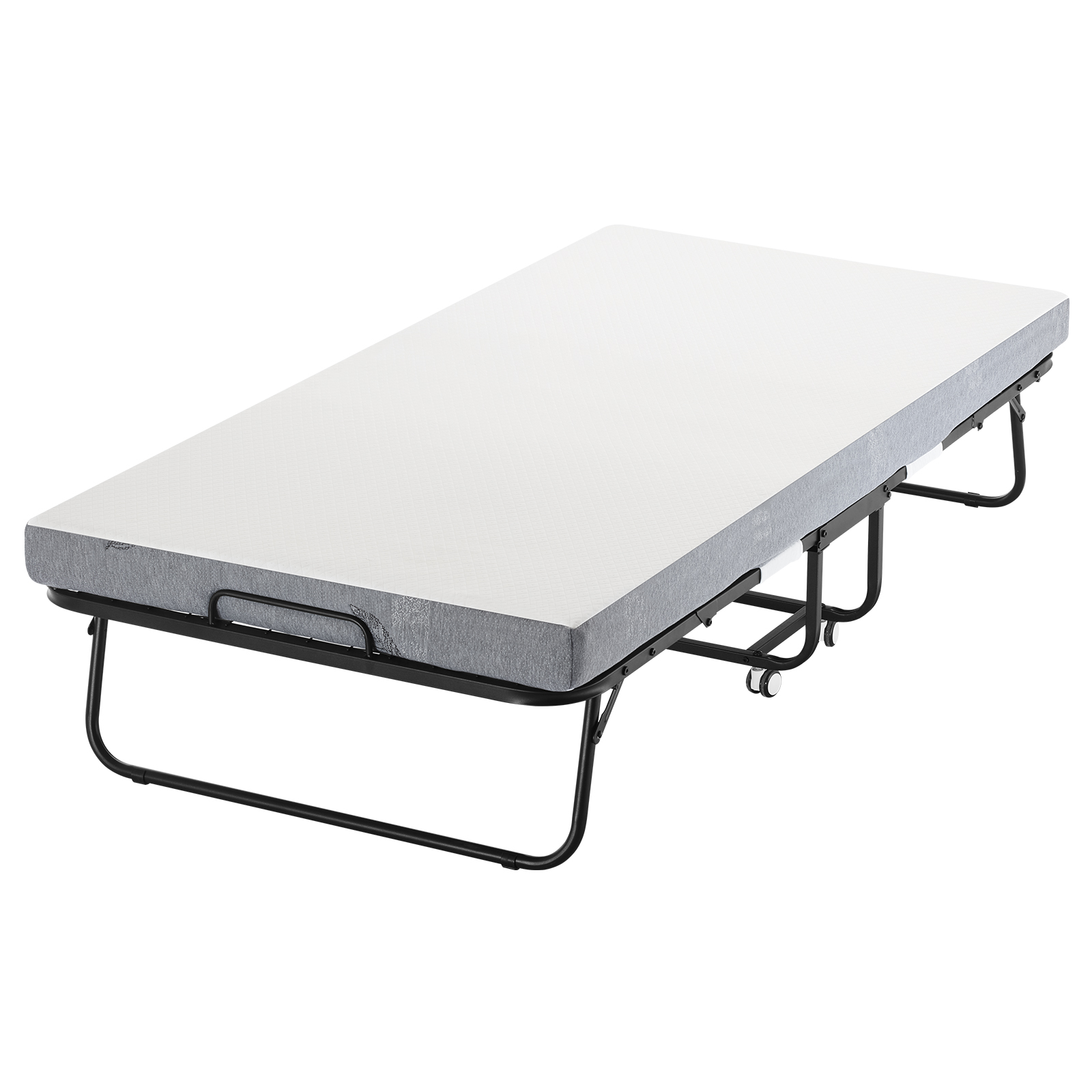 Rollaway Bed Folding Bed with 4/5 inches Foam Mattress for Adults and Guest - Picture 24 of 60