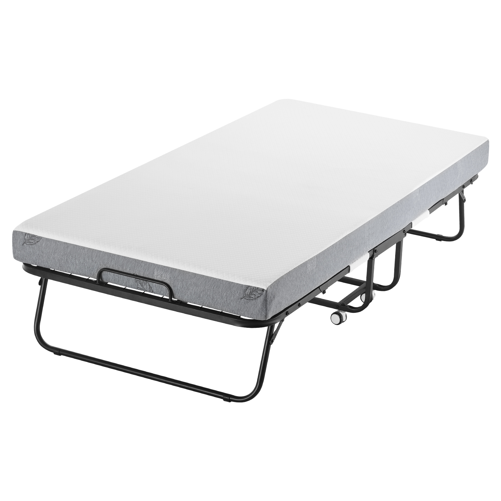 Rollaway Bed Folding Bed with 4/5 inches Foam Mattress for Adults and Guest - Picture 60 of 60