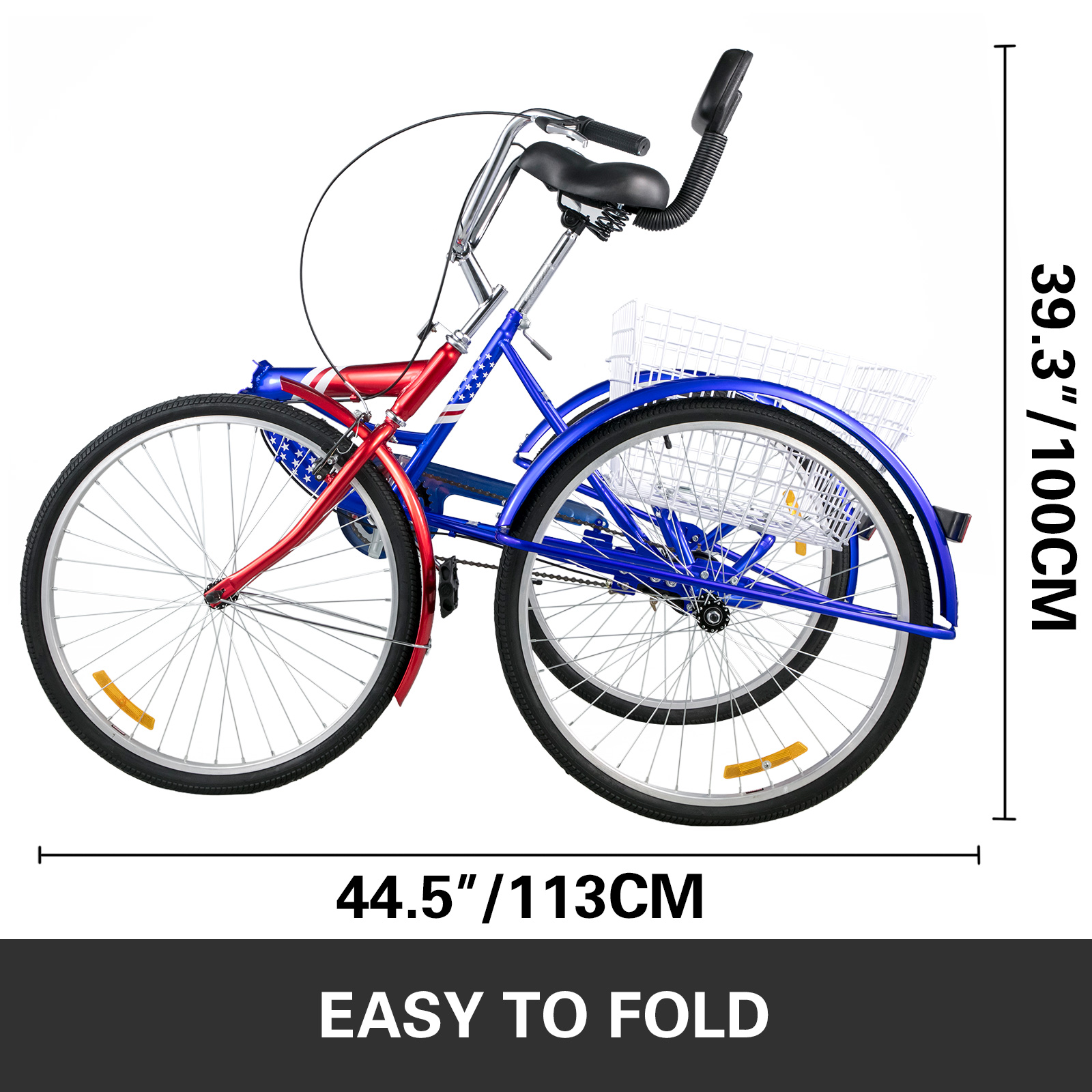 Goplus - Remolque para bicicleta de carga (16 pulgadas)