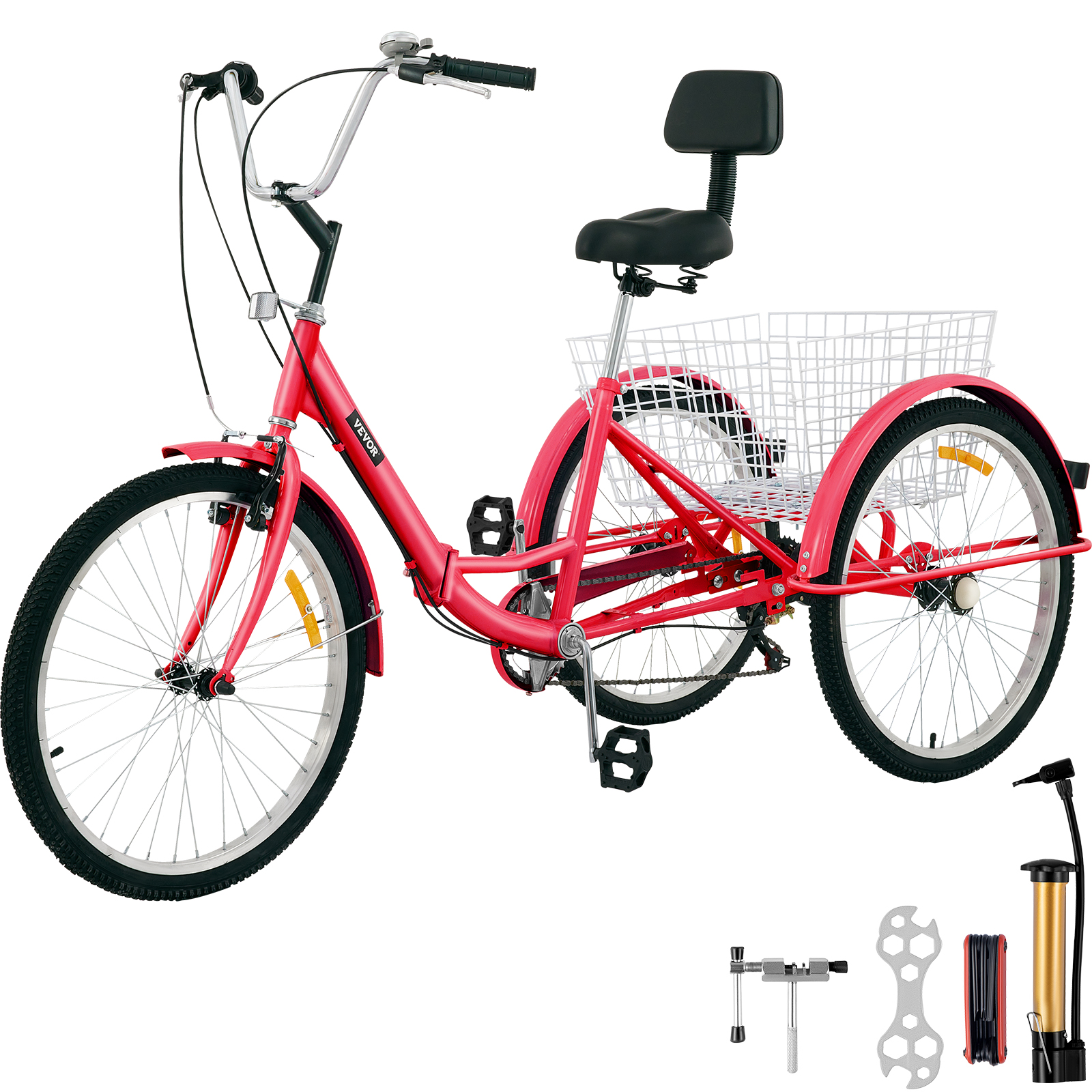 Bike Backrest Saddle Motion Bicycle Seat Tricycle Saddle with Backrest for Bike/Trike/Tricycle 