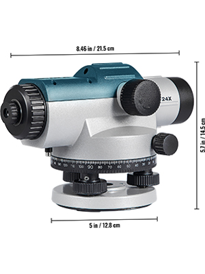 24X,40mm aperture,w/ self-leveling compensator
